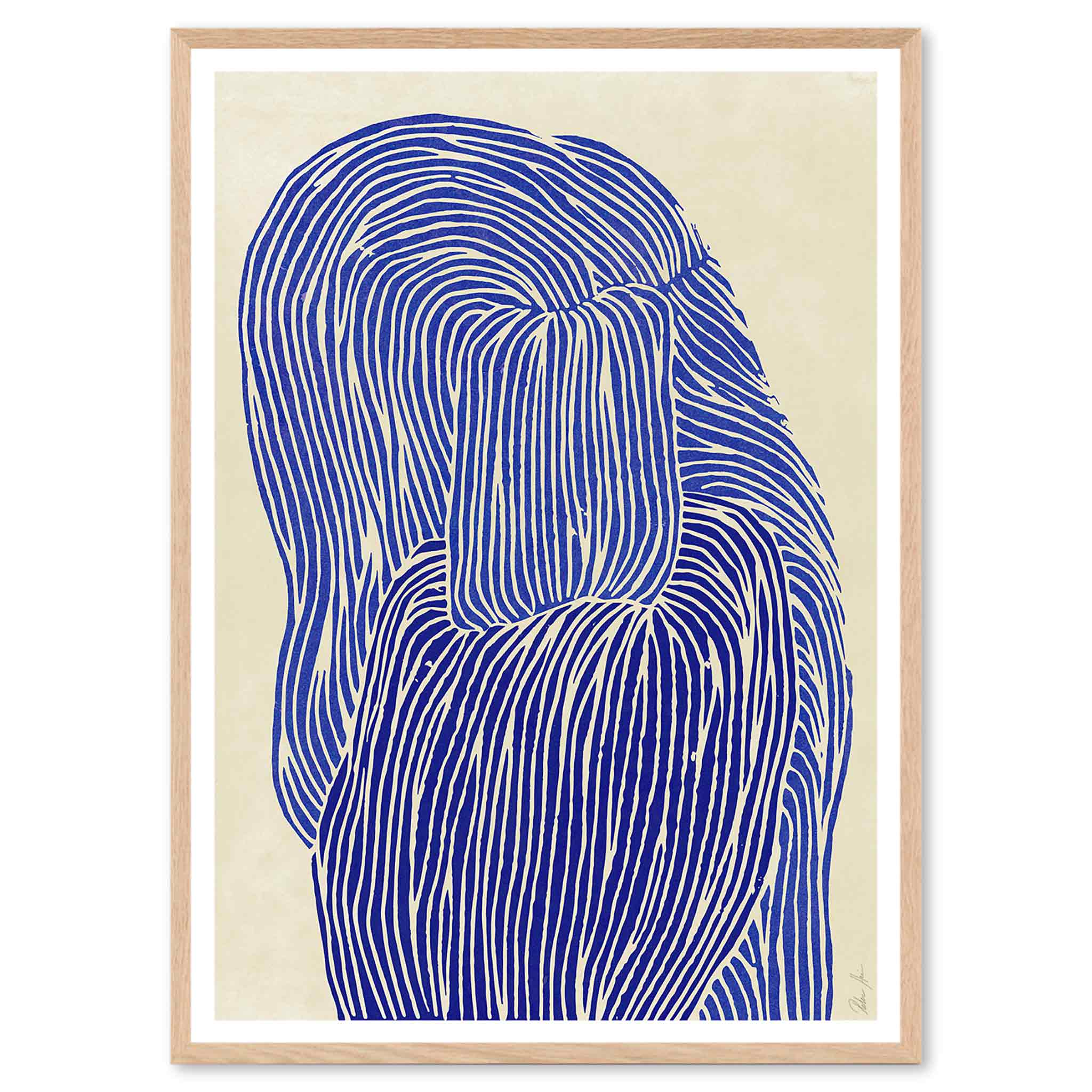 The Poster Club アートポスター 50×70cm Deep Blue ポスタークラブ 北欧雑貨 デンマーク製 アートプリント 送料無料 インテリア おしゃれ オシャレ 人気 おすすめ モノクロ ビンテージ ヴィンテージ モダン モノトーン
