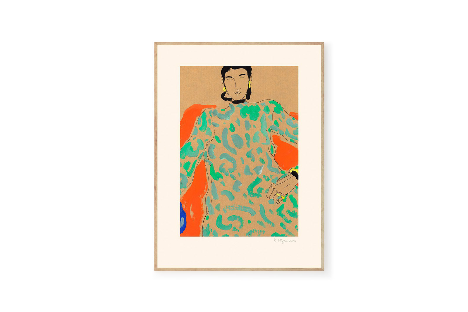 The Poster Club アートポスター 30×40cm Green Dress ポスタークラブ 北欧雑貨 デンマーク製 アートプリント 送料無料 インテリア おしゃれ オシャレ 人気 おすすめ モノクロ ビンテージ ヴィンテージ モダン