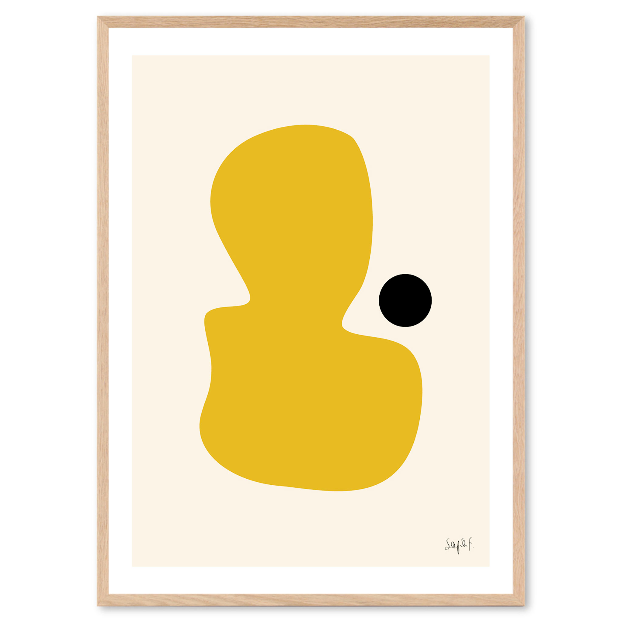 The Poster Club 工芸貼り出し 50×70珊 Yellow Stain 貼り出し野球クラブ 北欧雑貨 デンマーク王国製 工芸刷り上げる 貨物輸送無料 室内装飾 今めかしい オシャレ 一般受け おすすめ モノクロ ビンテージ ヴィンテージ 今めかしい