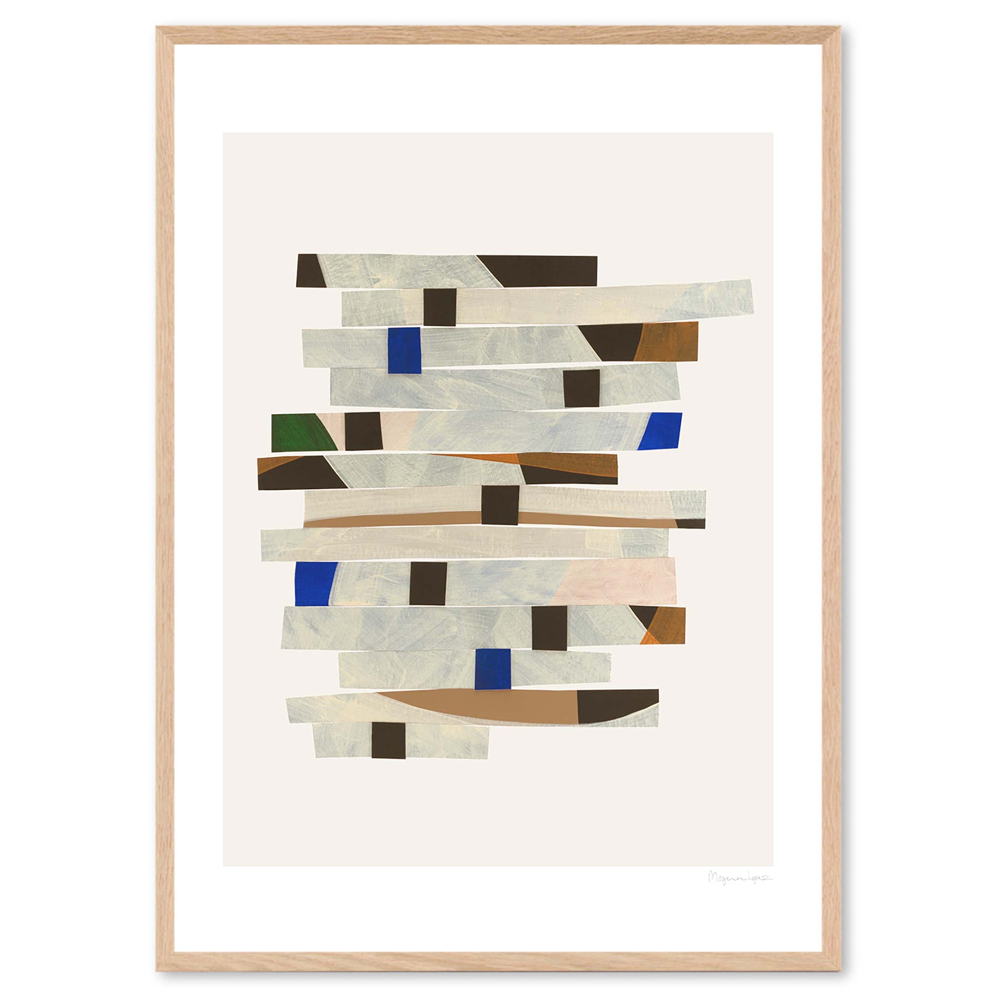 The Poster Club アートポスター 50&times;70cm Cut up Stripes ポスタークラブ 北欧雑貨 デンマーク製 アートプリント 送料無料 インテリア おしゃれ オシャレ 人気 おすすめ モノクロ ビンテージ ヴィンテージ モダン｜CHLOROS　（クロロス） 10,725円