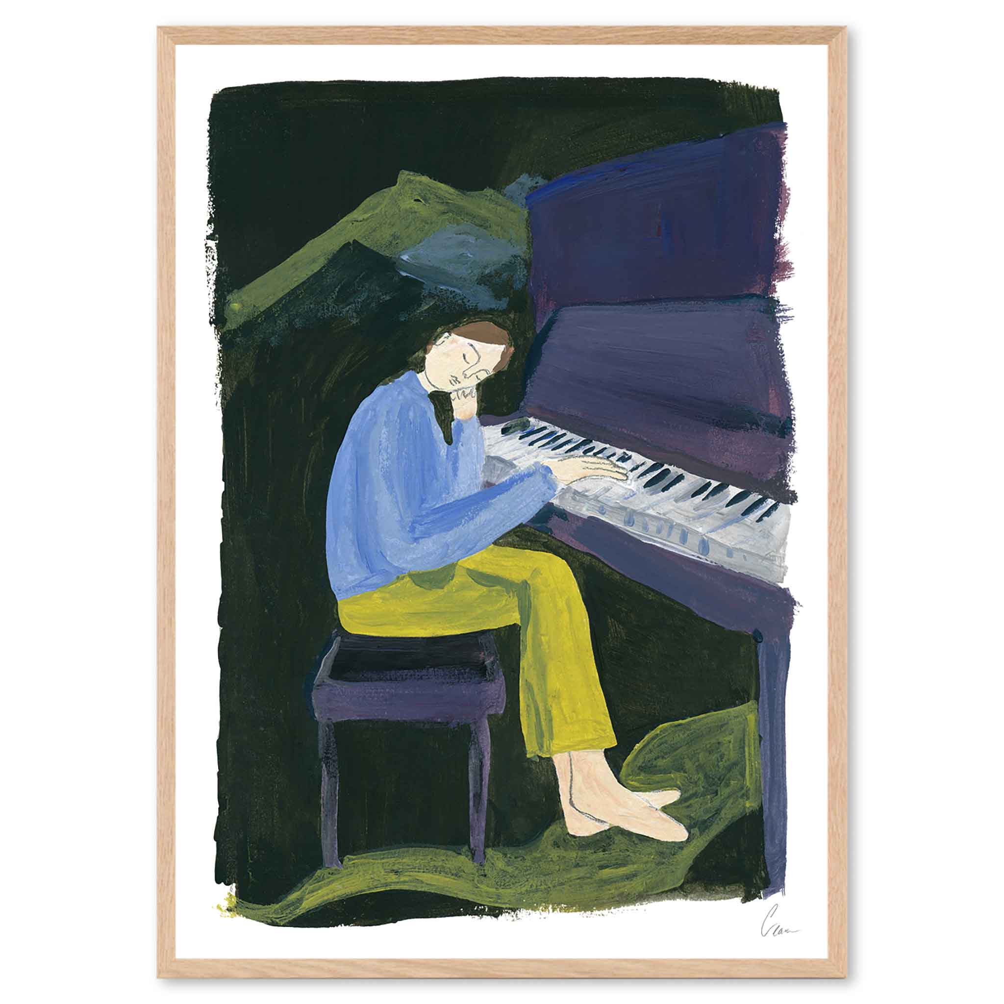 【在庫限り】【再入荷なし】The Poster Club アートポスター 50×70cm Hania at the Piano ポスタークラブ 北欧雑貨 デンマーク製 アートプリント インテリア おしゃれ オシャレ 人気 おすすめ モノクロ ビンテージ 7,623円