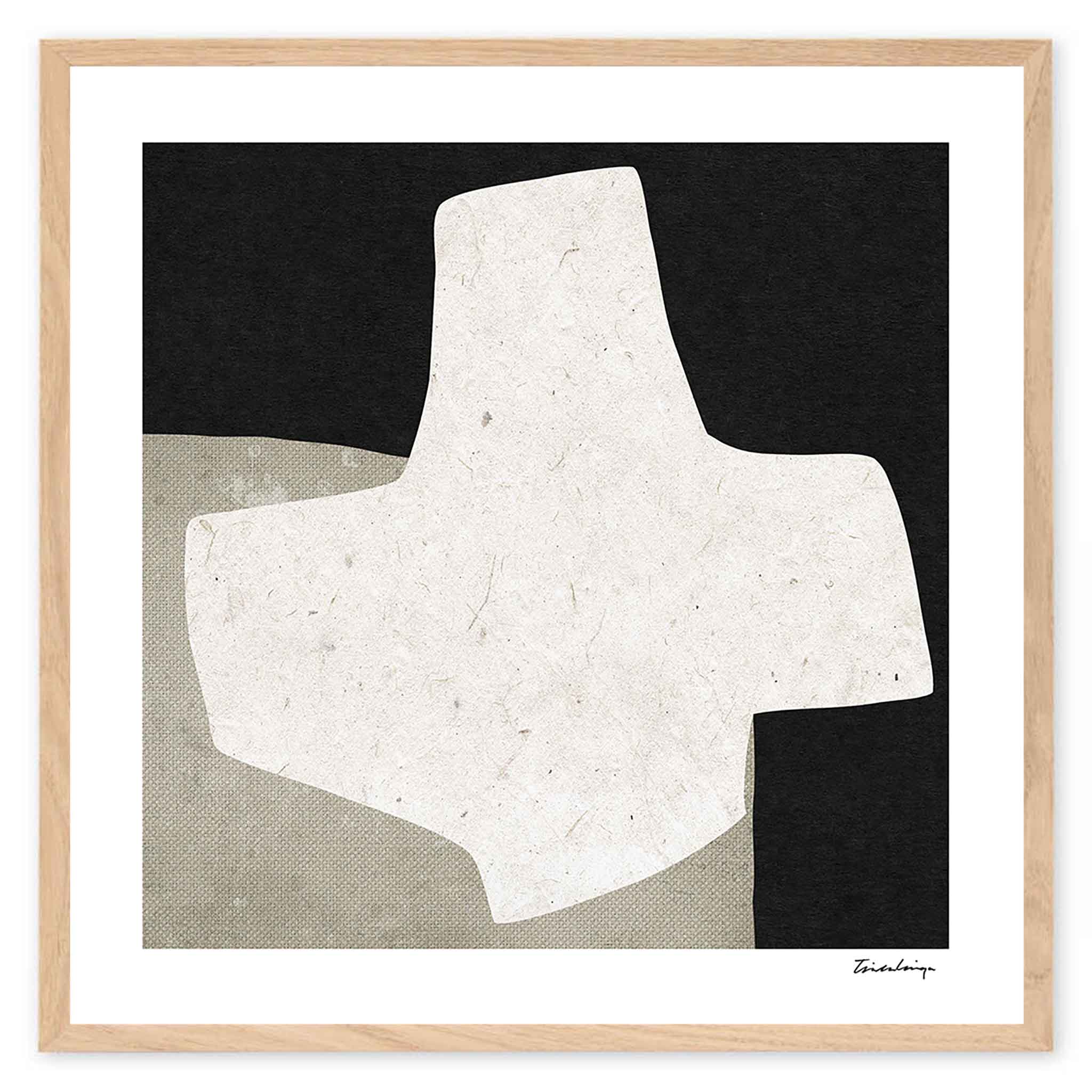 The Poster Club アートポスター 50×50cm Cross ポスタークラブ 北欧雑貨 デンマーク製 アートプリント インテリア おしゃれ オシャレ 人気 おすすめ モノクロ ビンテージ ヴィンテージ モダン モノトーン ジャパンディ