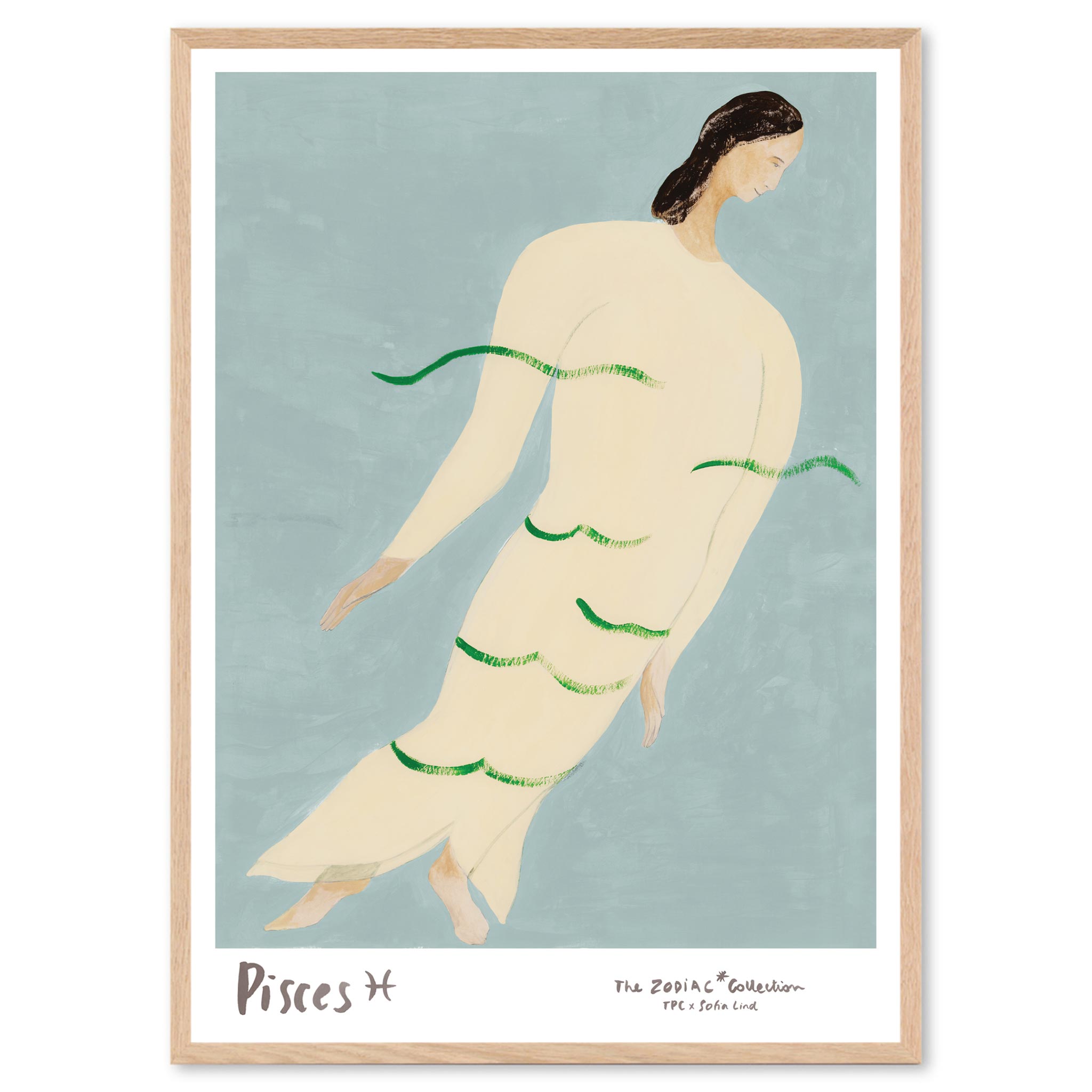 The Poster Club アートポスター 50&times;70cm Pisces ポスタークラブ 北欧雑貨 デンマーク製 アートプリント インテリア おしゃれ オシャレ 人気 おすすめ モノクロ ビンテージ ヴィンテージ モダン モノトーン ジャパンディ｜CHLOROS　（クロロス）