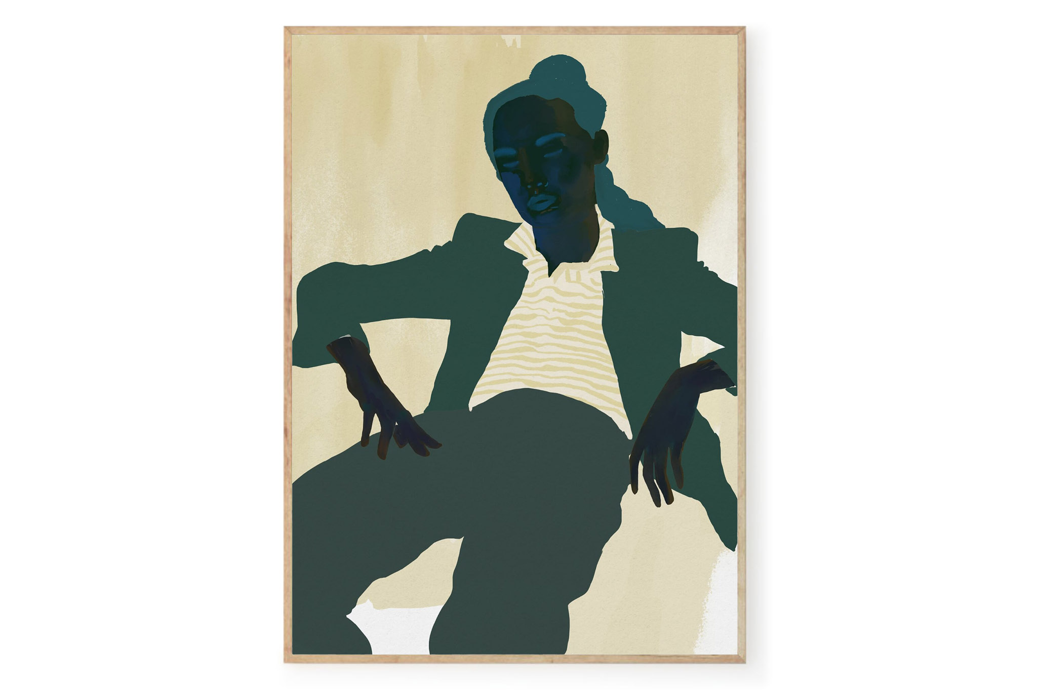 【在庫限り】【再入荷なし】Poster & Frame アートポスター 50×70cm Afternoon 北欧 インテリア おしゃれ 人気 アートプリント 高品質 サイズ 送料無料 壁掛け 玄関 寝室 リビング 海外 デンマーク モダン 絵画 木 抽象
