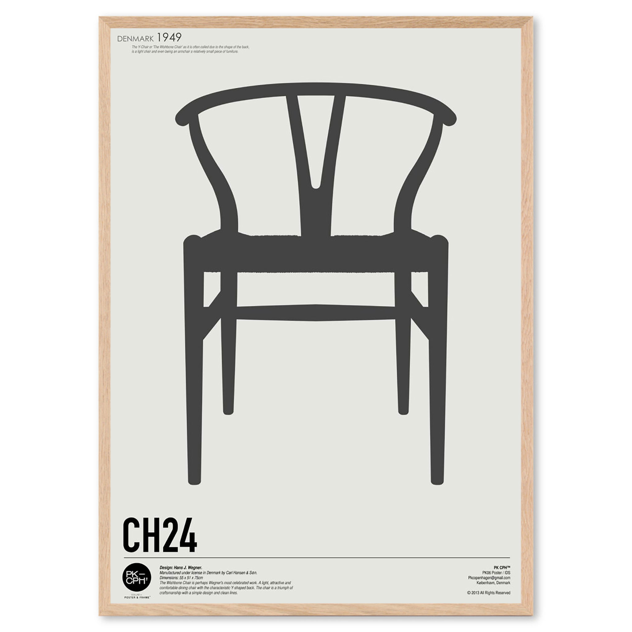 Poster & Frame アートポスター 50&times;70cm Pk Poster N.06 北欧 インテリア おしゃれ 人気 アートプリント 高品質 サイズ 送料無料 壁掛け 玄関 寝室 リビング 海外 デンマーク モダン 絵画 木 抽象アート 幾何学｜CHLOROS　（クロロス）