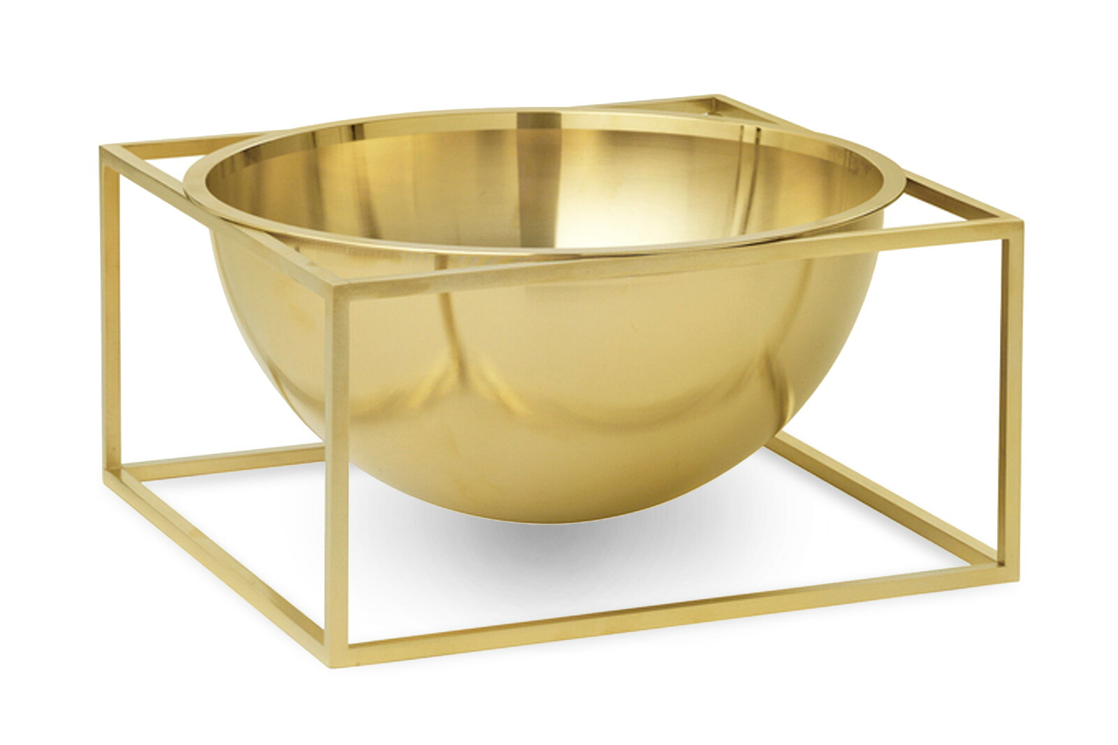 【在庫限り】【再入荷なし】by Lassenバイラッセン　Kubus　Bowlボウル　Centerpiece　Large　ブラス【北欧雑貨 インテリア Mogens Lassen モーエンス・ラッセン ボウル ミニ観葉植物 鉢 花瓶 モノ】