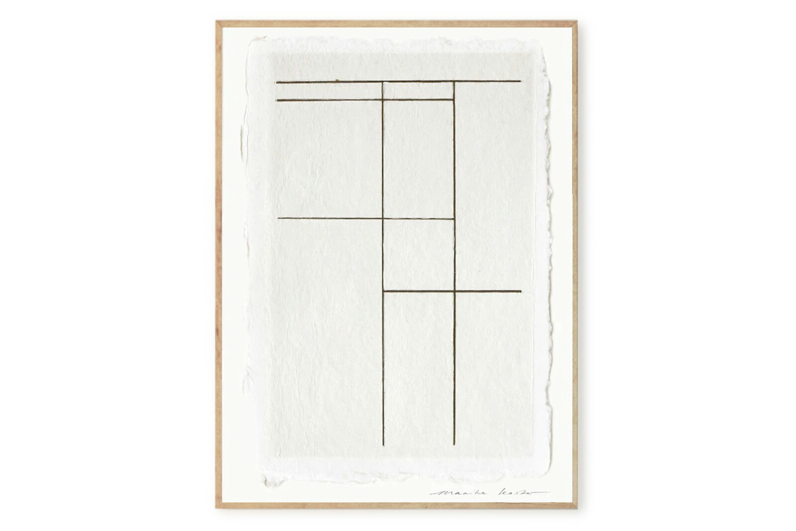 MY DEER ART SHOP　ポスター/アートプリント　50×70cm　Lines No. 3　(Limited edition #250)【北欧雑貨 子供部屋 キッズ オランダ イラスト インテリア おしゃれ 壁掛け 絵画 パネル モダン モノクロ モノトーン】