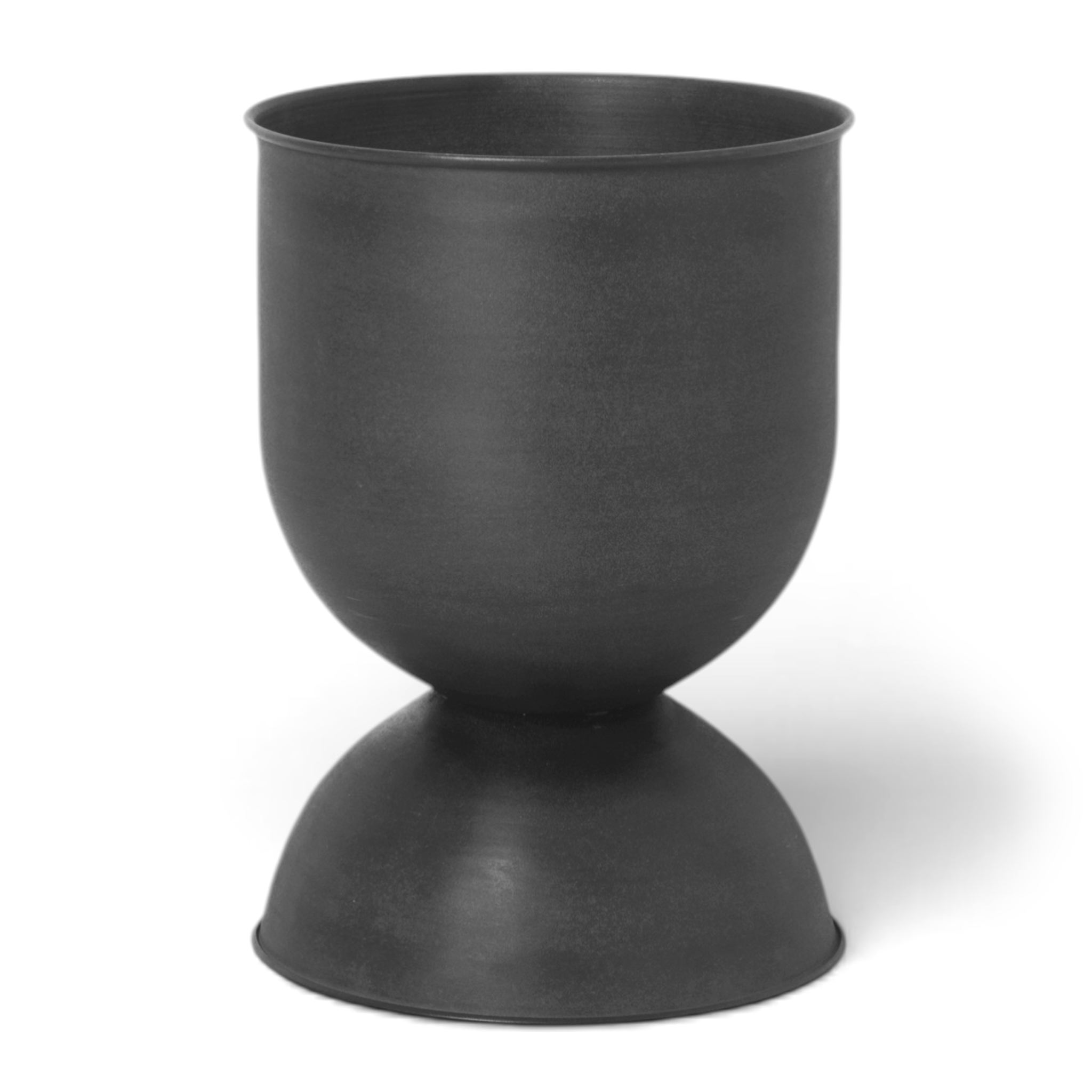 ferm LIVINGファームリビング　フラワーポット　Hourglass Pot　ブラック　Sサイズ　高さ42cm【北欧 インテリア モダン インダストリアル ナチュラル おしゃれ ダイニング リビング シンプル 白黒 モノクロ モノトーン 植木鉢 フラワーポット 大きい 観葉植物】