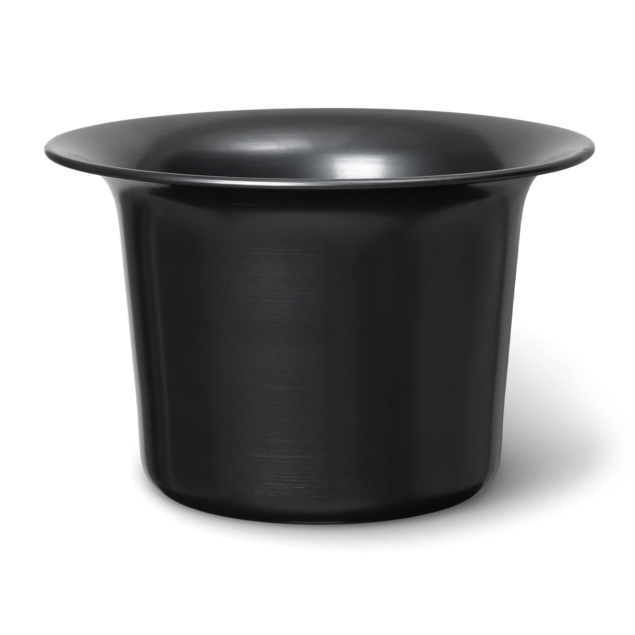 Ferm Living ファームリビング シンプルで洗練された北欧デザインの多用途バスケット Spun Alu 高さ24cm Basket アルミ Blackened Aluminum 北欧 インテリア 多用途 収納 収納バスケット プラントポット