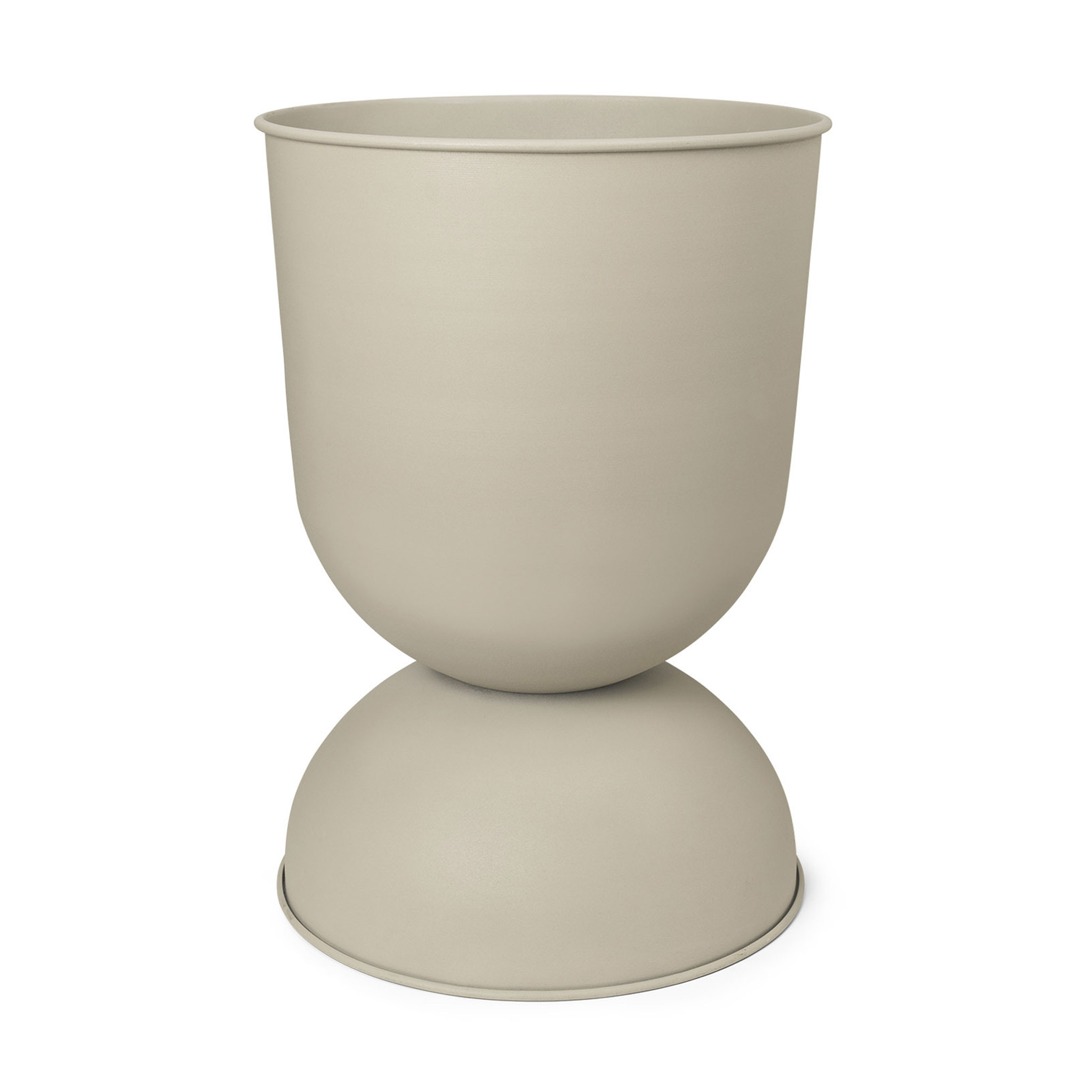 Ferm Living ファームリビング 砂時計のような有機的なフォルムとカシミヤカラーが美しいフラワーポット Hourglass 直径30cm Cashmere カシミア 北欧 インテリア プランター 観葉植物 多肉植物 小物入れ 卓上 デザイン