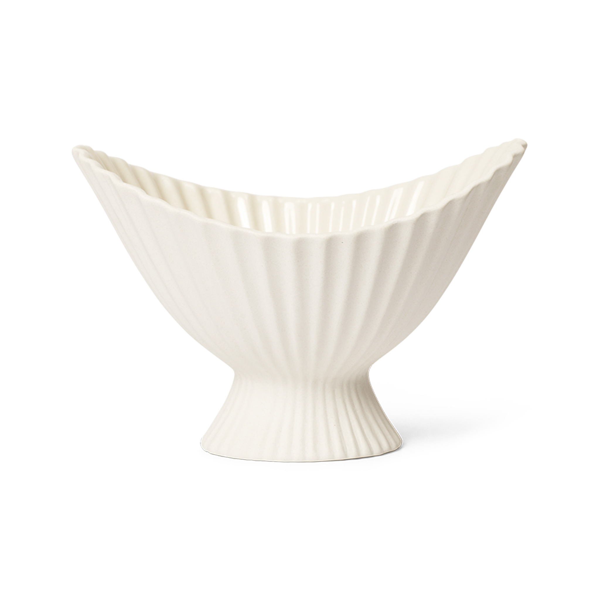 Ferm Living 農園リビング もの柔らかな筋目状風合いが感触的な室内装飾どんぶり鉢 Fountain Bowl S大きさ 北欧 瀬戸もの どんぶり鉢 室内装飾 飾りつけ 花器 卓上 室内飾りつけ 部屋の入り口 リビング 晩ご飯 飾りつけ皿 かざり付ける皿