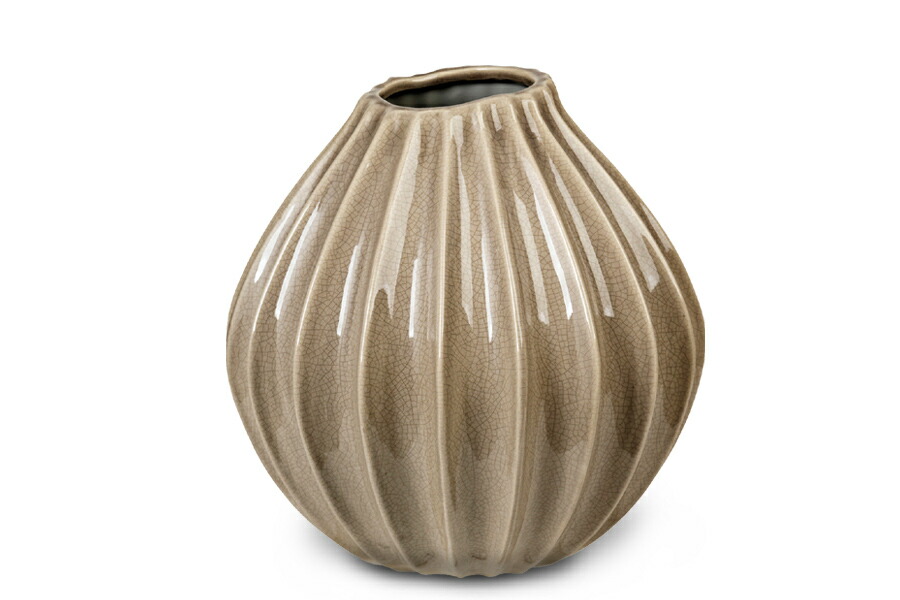 Broste Copenhagen ブロステコペンハーゲン お花軍事基地 Wide Vase M大いさ 高さ25糎 Rainy Day Grey 花立て プランター 観葉草木 一輪挿し 入り口・入口 飾りもの ブロスト デンマーク王国 室内装飾 北欧ブランド名