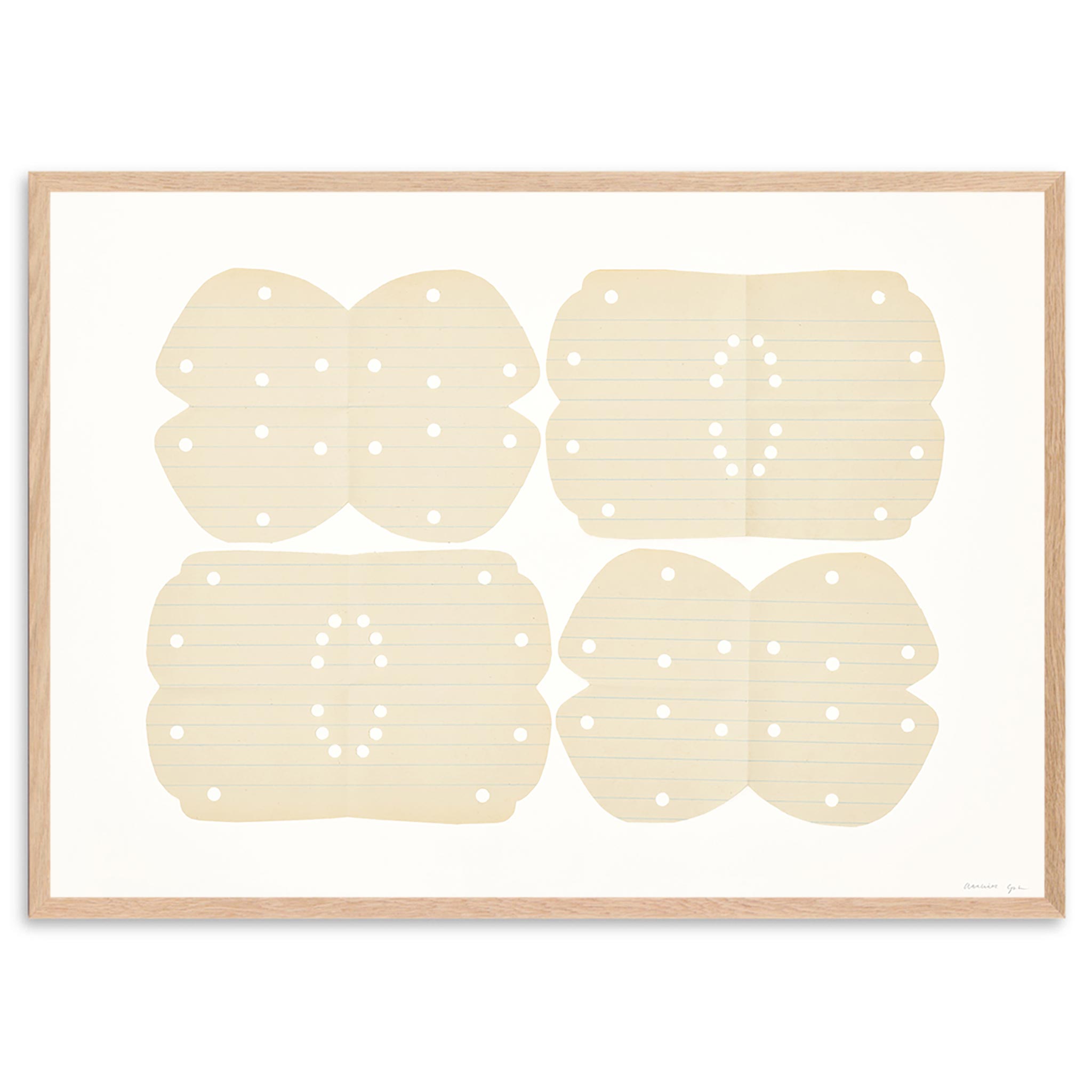 Atelier Cph アートポスター 50×70cm Lace No 153 アトリエシーピーエイチ プレイ 北欧 インテリア おしゃれ 人気 アートプリント 高品質 送料無料 壁掛け 玄関 寝室 リビング 海外 デンマーク モダン 絵画 木