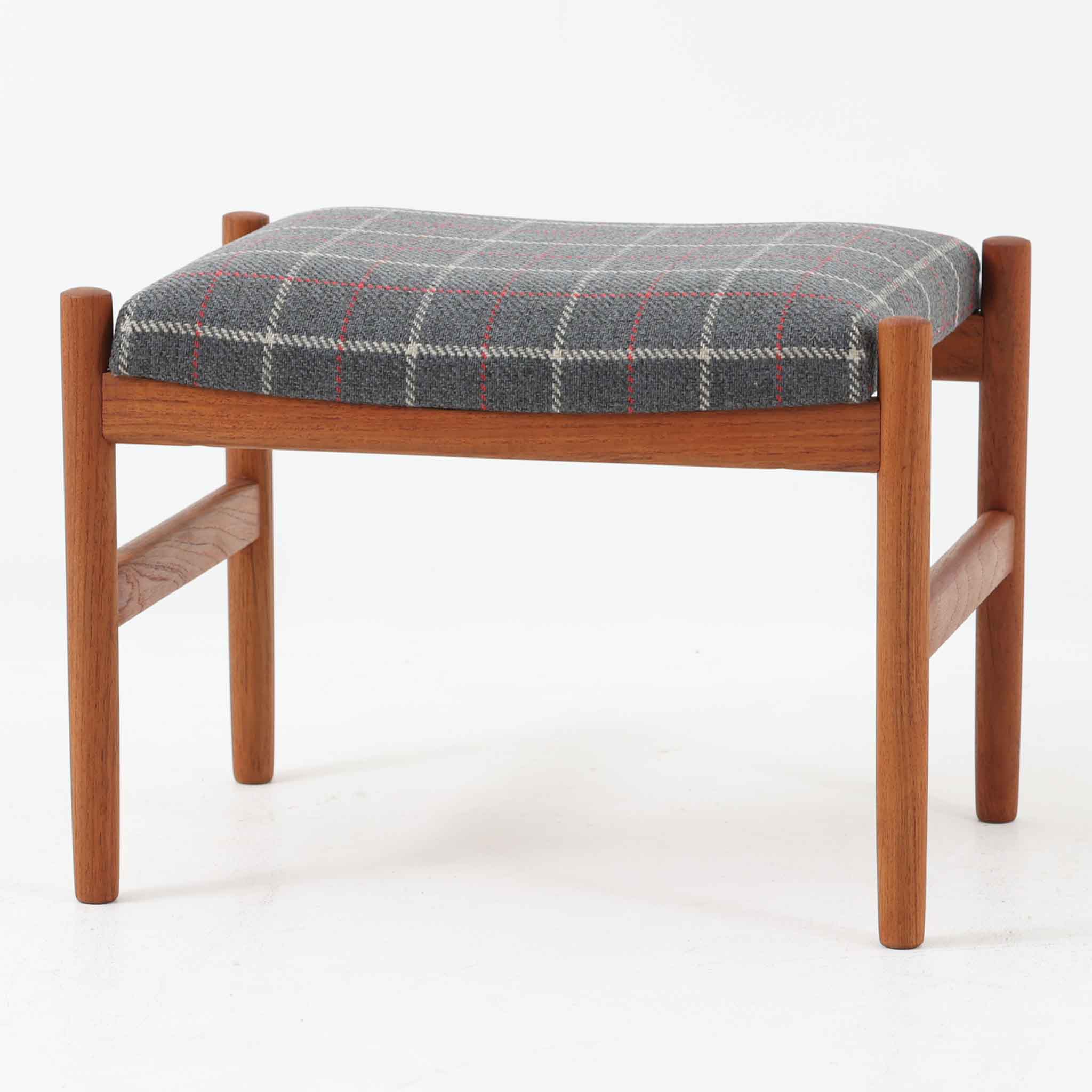 デンマーク ヴィンテージ オットマン スツール チーク材 ミナ