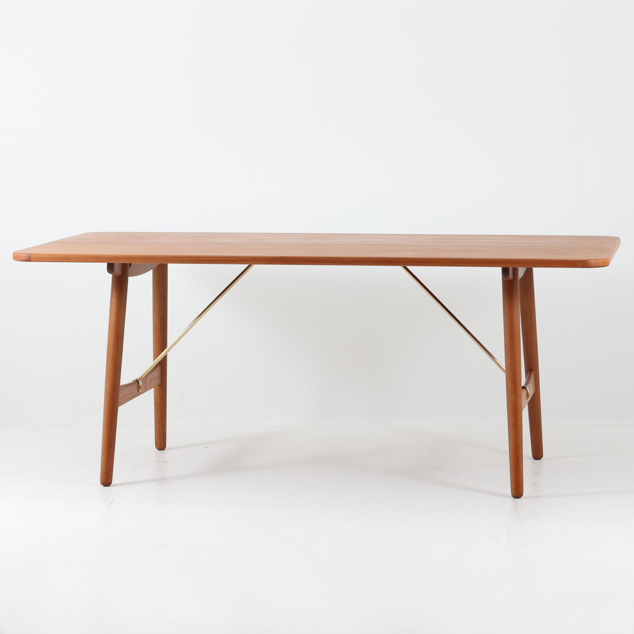Soborg Mobler 夕ご飯速見表 BM1160 チーク×金管楽器 幅180珊 Borge Mogensen ボーエ・モーエンセン デンマーク王国製 北欧ビンテージ調度品 木製速見表 ちゃぶ台 リビング調度品 金管楽器部分品 夕ご飯室内装飾