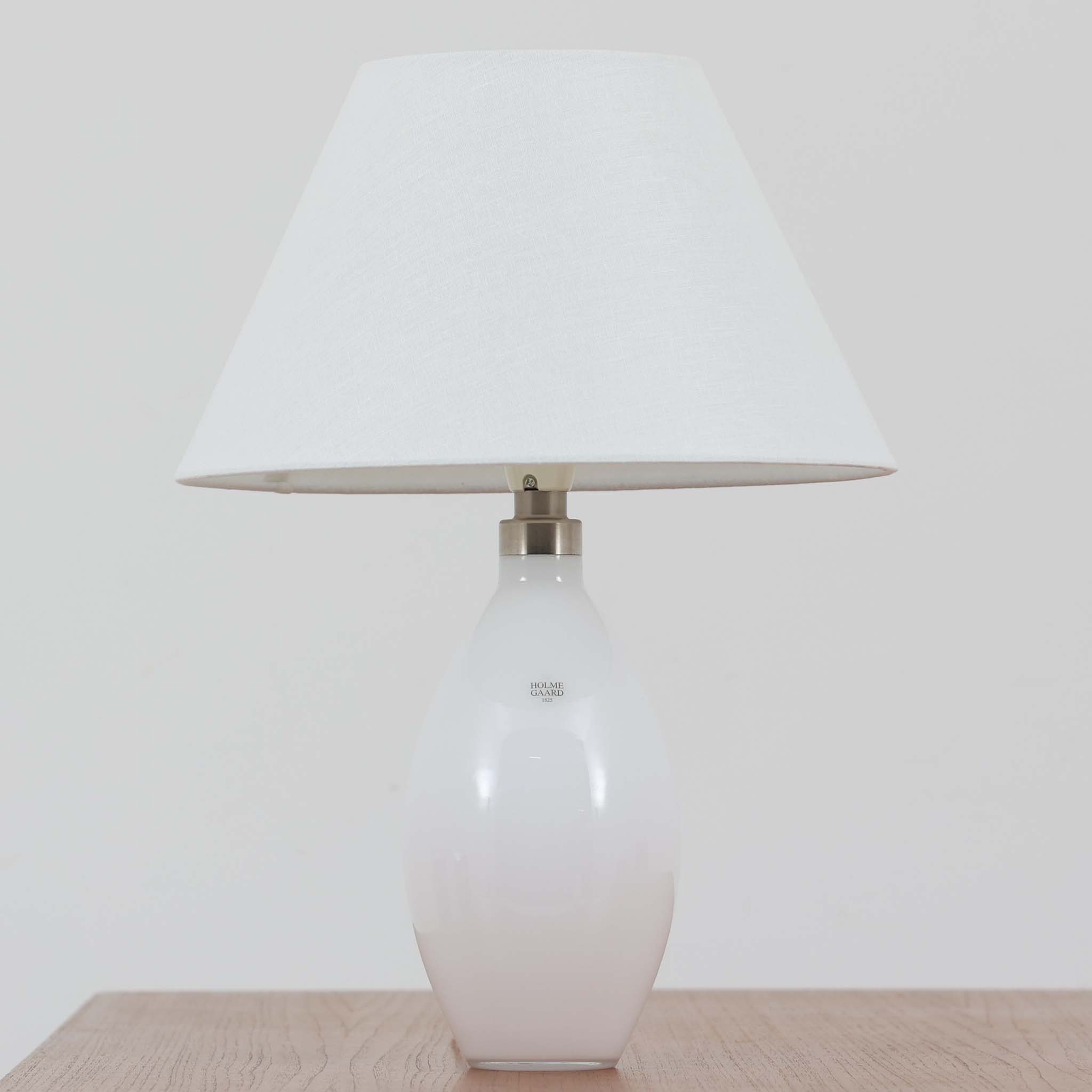 Holmegaard テーブルランプ Cocoon 高さ41cm Peter Svarrer ホルムガード デンマーク製 北欧ビンテージ家具 北欧照明 ガラスランプ ベッドサイドライト インテリア照明 リビングライト ビンテージ