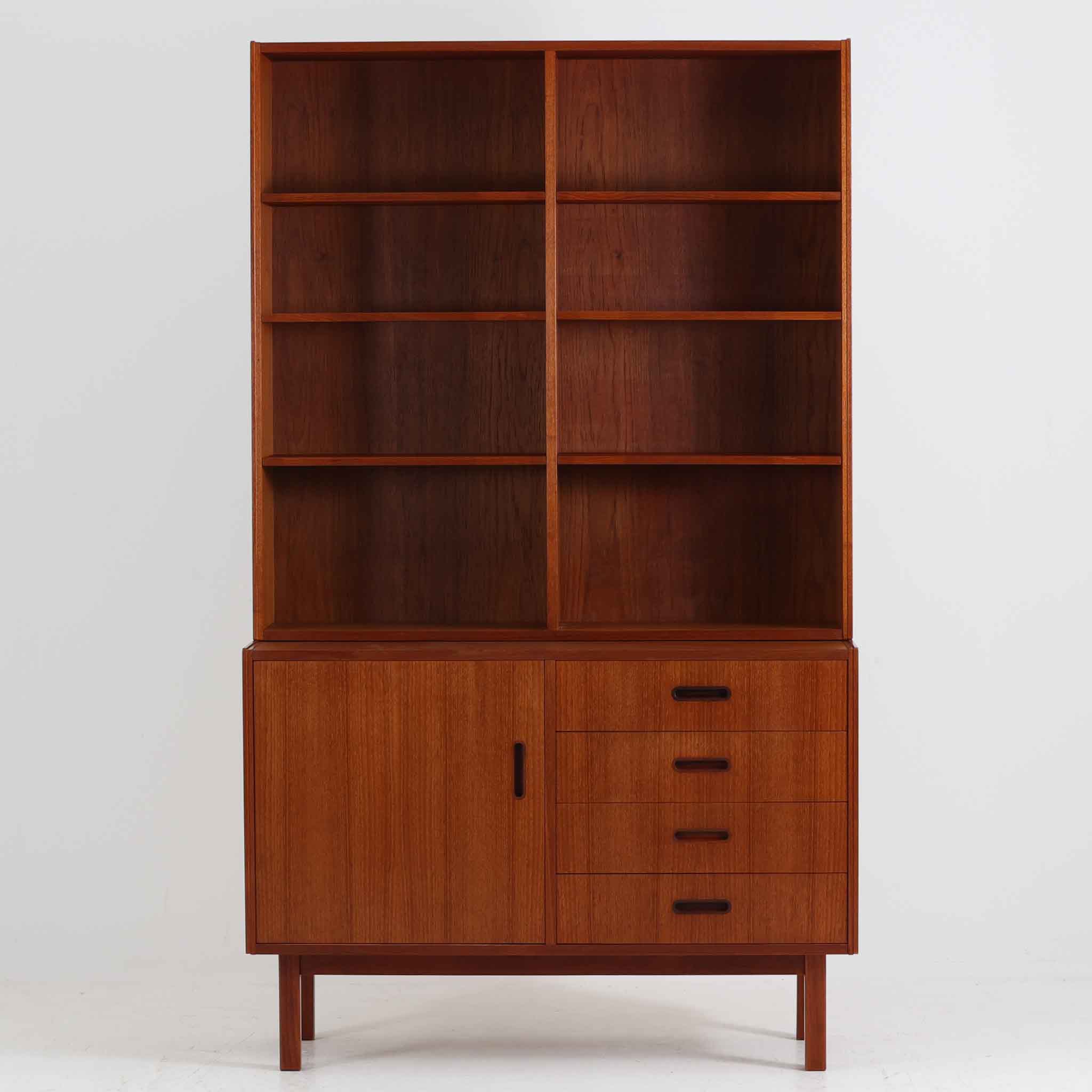 北欧ヴィンテージ　スウェーデン製　シェルフ　チーク 北欧ビンテージ ブックシェルフ スウェーデン製 チーク×オーク材 – CHLOROS