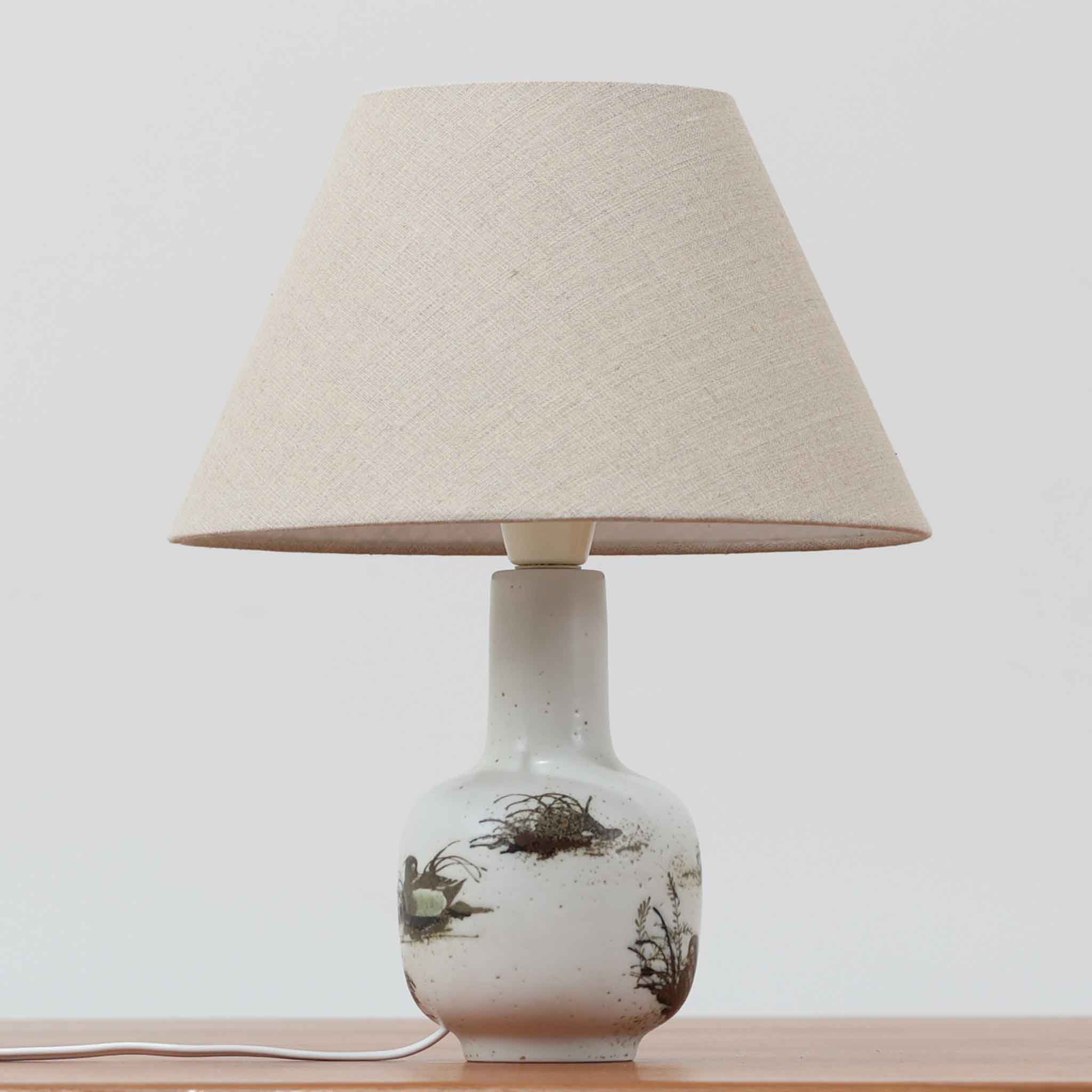 Royal Copenhagen テーブルランプ DIANA 高さ32cm Nils Thorsson ロイヤルコペンハーゲン ニルス・トールソン デンマーク製 北欧ビンテージ照明 北欧照明 アンティーク照明 柔らかな灯り デザイン陶器 インテリアライト
