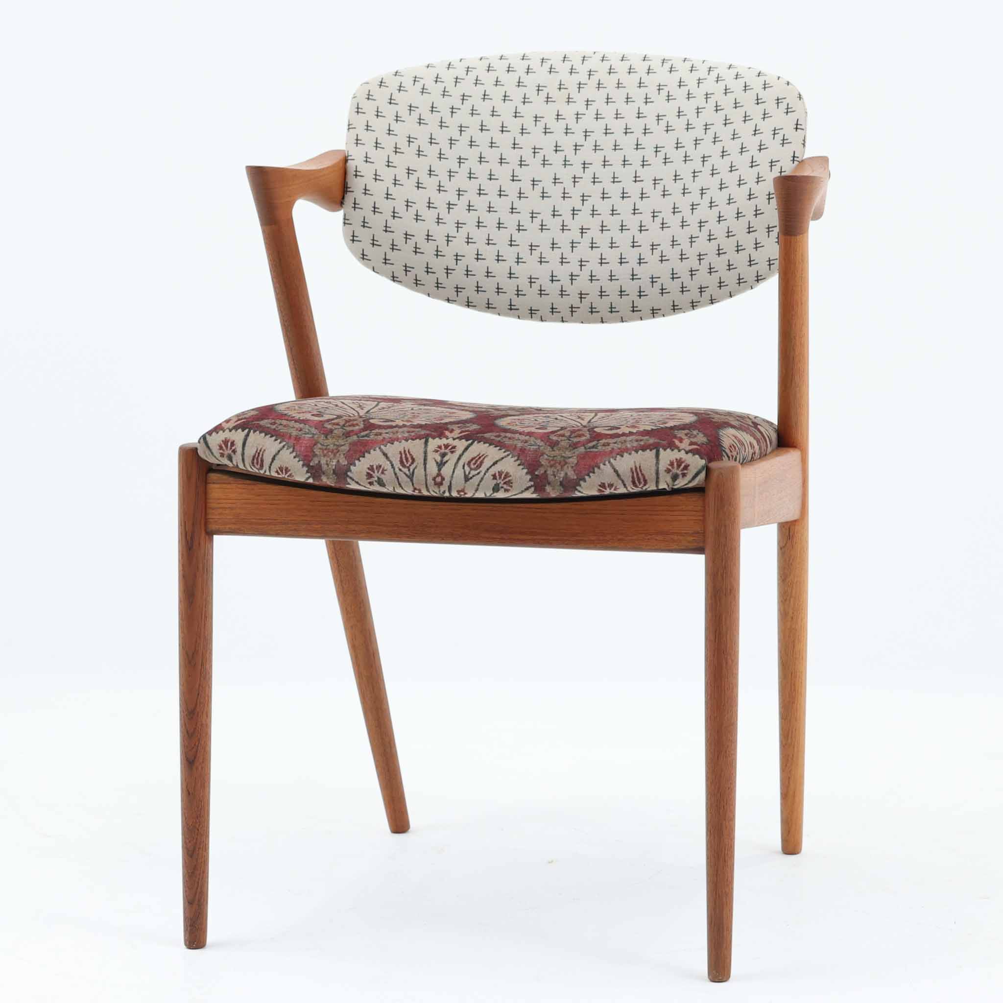 Kai Kristiansen ひじ掛け椅子 No.42 チーク Schou Andersen Mobelfabrik カイ・クリスチャンセン ショウ・アンダーセン・モーベルファブリック デンマーク王国製 北欧ビンテージ調度品 北欧調度品 木製 腰掛け 神品腰掛け