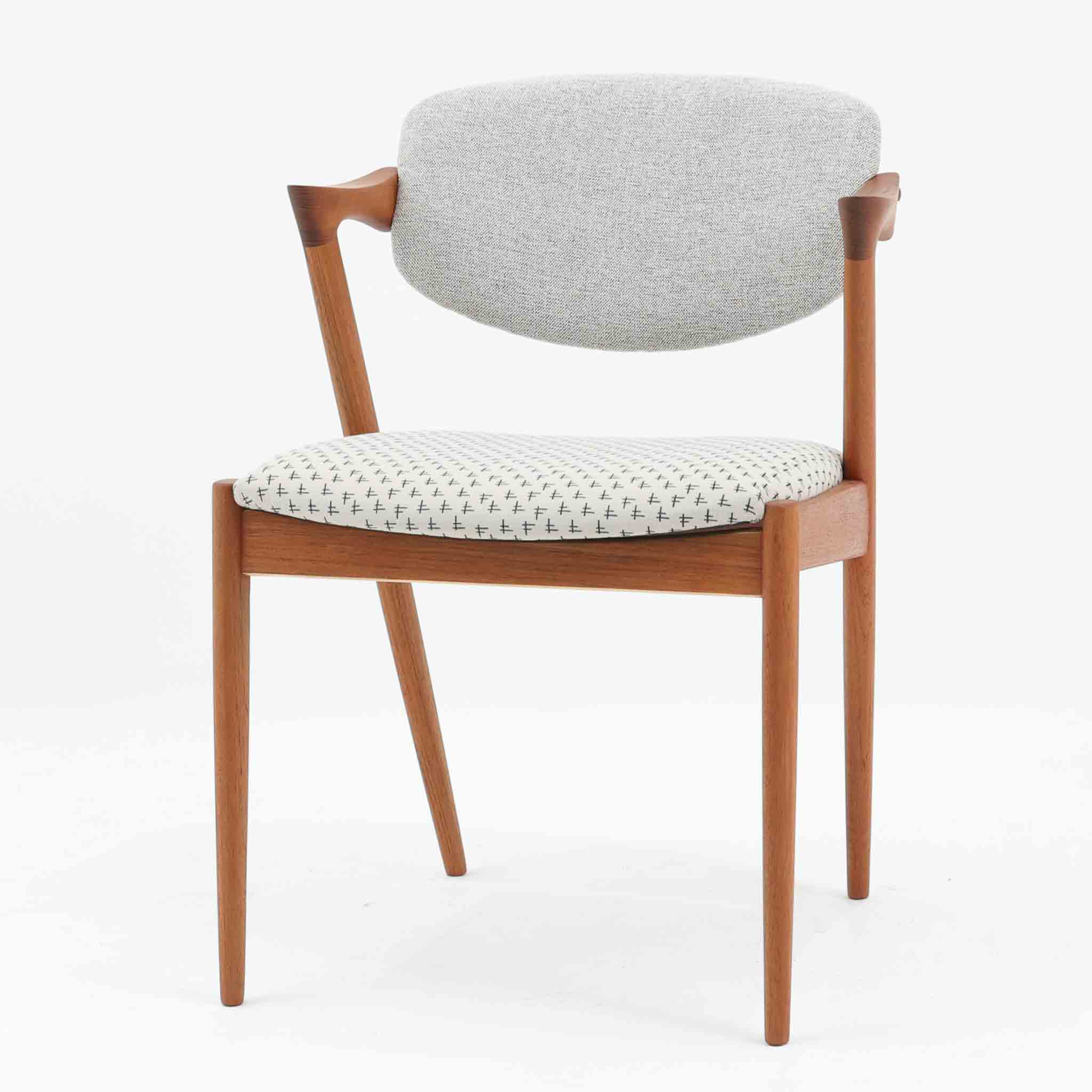 Kai Kristiansen ひじ掛け椅子 No.42 チーク Schou Andersen Mobelfabrik カイ・クリスチャンセン ショウ・アンダーセン・モーベルファブリック デンマーク王国製 北欧ビンテージ調度品 北欧調度品 木製 腰掛け 神品腰掛け