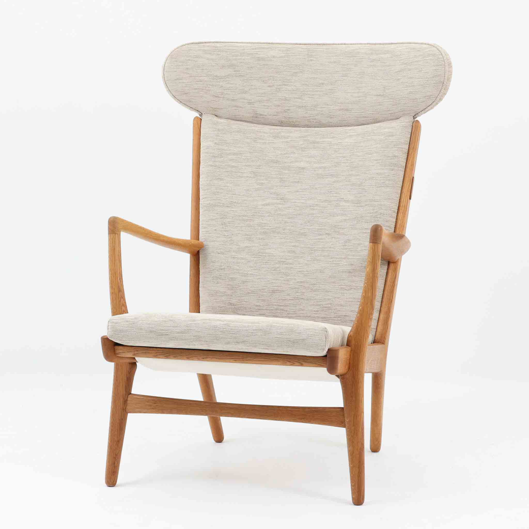 Hans J. Wegner ハイバックシングルソファ AP15 オーク材 AP stolen ハンス・J・ウェグナー APストーレン デンマーク王国製 北欧ビンテージ調度品 ウェグナー 待ち合い室女性議長 一人掛け 肘掛け腰かけ 名曲調度品 木製 北欧青写真