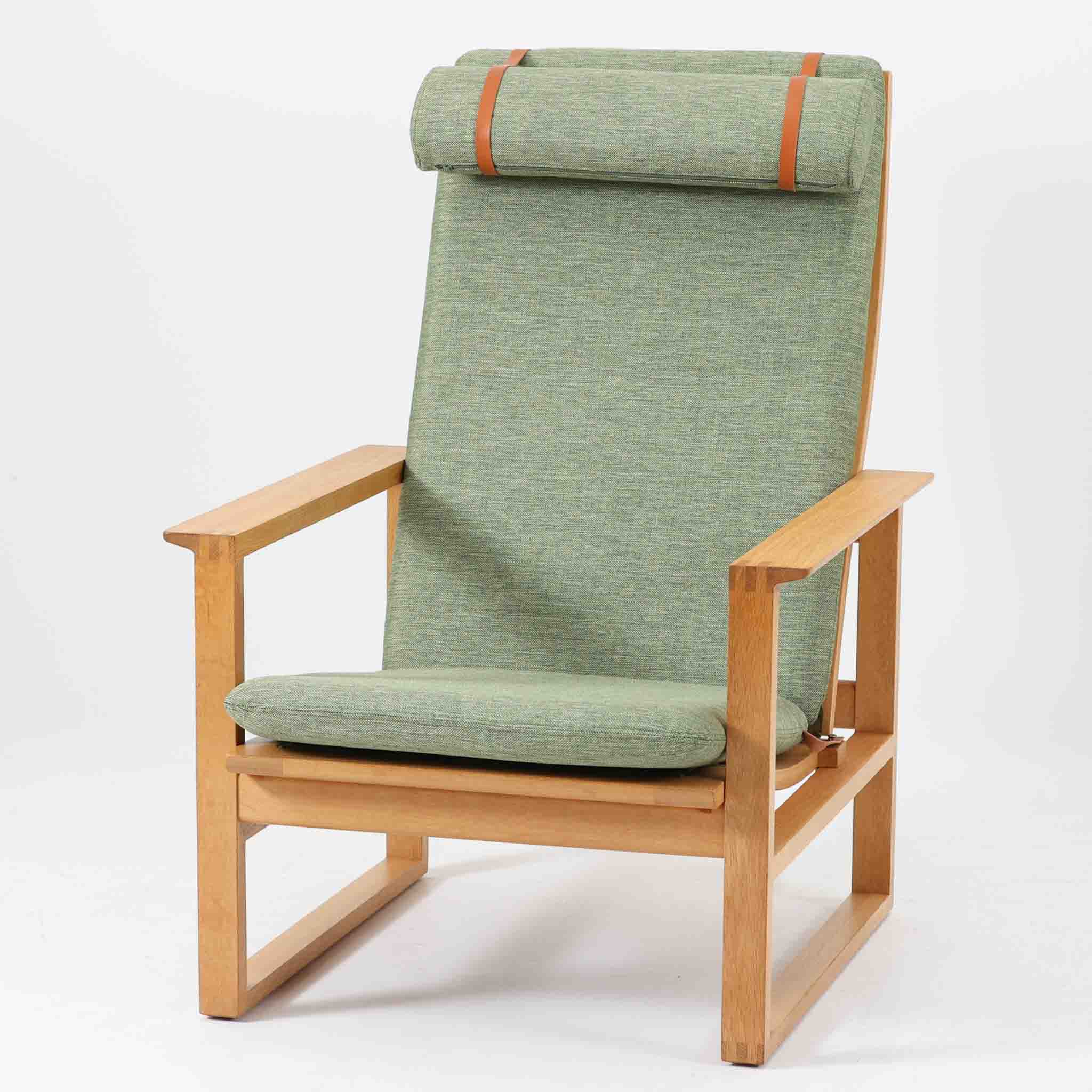 Borge Mogensen ハイバックチェア Model 2254 オーク Fredericia ボーエ・モーエンセン フレデリシア デンマーク製 北欧ビンテージ家具 ラウンジチェア 一人掛け 木製 椅子 北欧家具 高背 安楽椅子 直線的