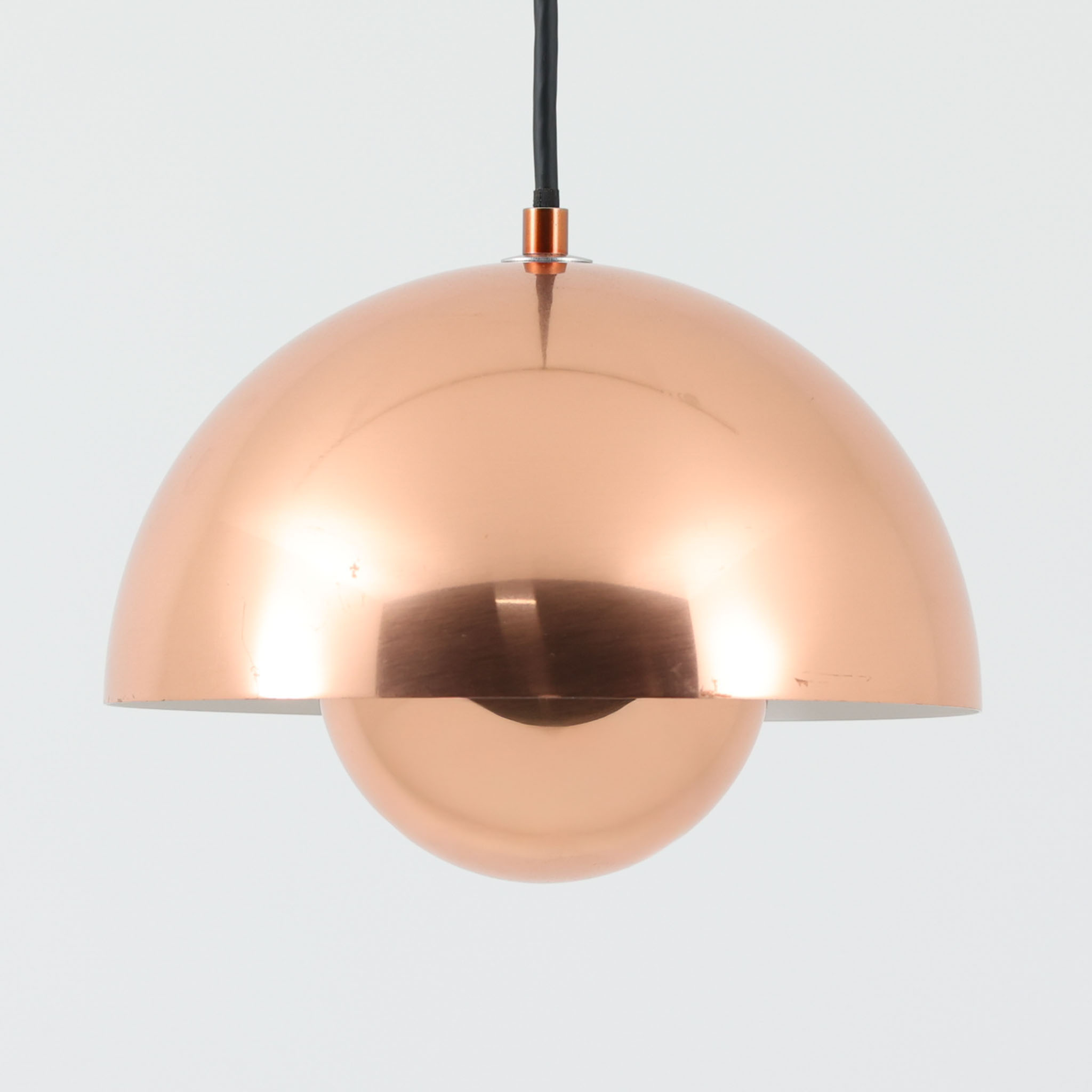 Verner Panton シャンデリヤ点火装置 FlowerPot 軽銀 差しわたし23糎 \u0026Tradition ヴェルナー・パントン デンマーク王国製 北欧点火装置 吊り下げ点火装置 北欧室内装飾 上昇限度点火装置 デザイナーズ点火装置 今めかしい点火装置 ヴィンテージランプ
