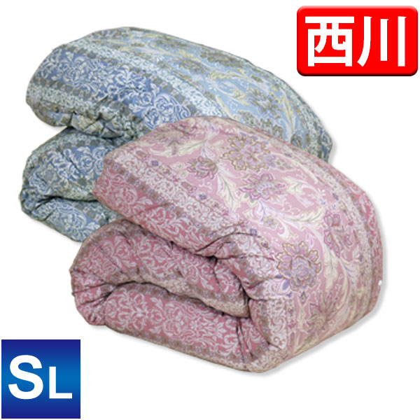 楽天市場】羽毛布団 2枚合わせ 京都西川【送料無料】クイーンロング
