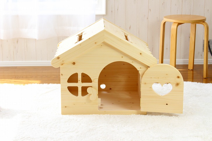 犬 犬用品 ハウス ベッド 犬小屋 ドッグハウス 木製 ちわわ ハンドメイド かわいい 室内用 日本製 ペットハウス カントリー家具 オリジナル ケージ ゲージ ドッグ ハンドメイド 小型犬 送料無料 日本製 ちわわ ドッグハウス 犬の家 Chocomoco チョコモコ ペット用品