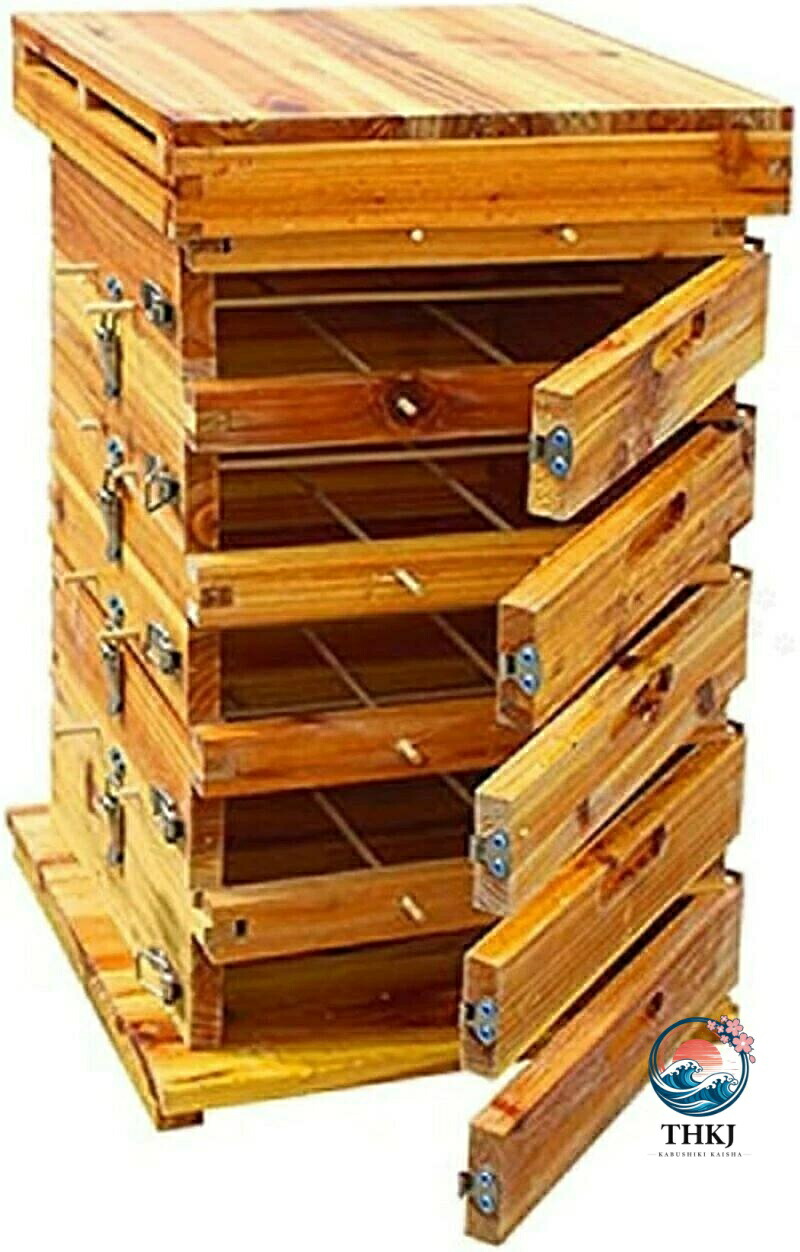 【全品2点で5%OFF】蜂鳥小屋 蜜蜂 鳥小屋 重箱式 養蜂箱 杉材 蜂ハイブ 透かし彫り箱 煮蝋 蜂繁殖箱 巣枠不必要 気取らない造蜜 雨合羽性と防食性 5 階 5 窓