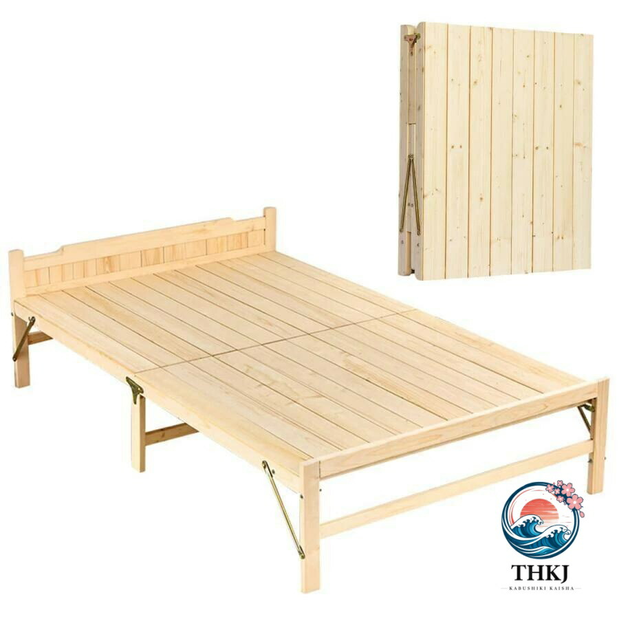 【全品2点で5%OFF】折り畳み寝台 精神的な統合不必要 生まれながら木すのこ寝台 シングル 耐荷重約 200kg 飾り気の無い納める パイン材 木製 寝台ひな形 置き目手合い シングル寝台