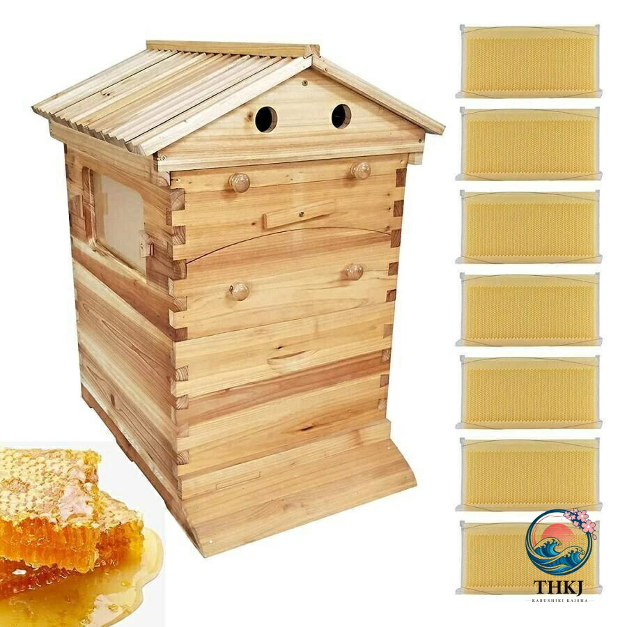 【全品2点で5%OFF】蜂鳥小屋 蜜蜂鳥小屋 養蜂箱 鳥小屋 蜂箱 フローハイブ養蜂仕掛ける 蜂繁殖箱 巣箱 蜜蜂繁殖箱 蜜蜂育てる 蜜蜂の採蜜 巣礎 巣脾 自動小銃蜂みつ選び出す