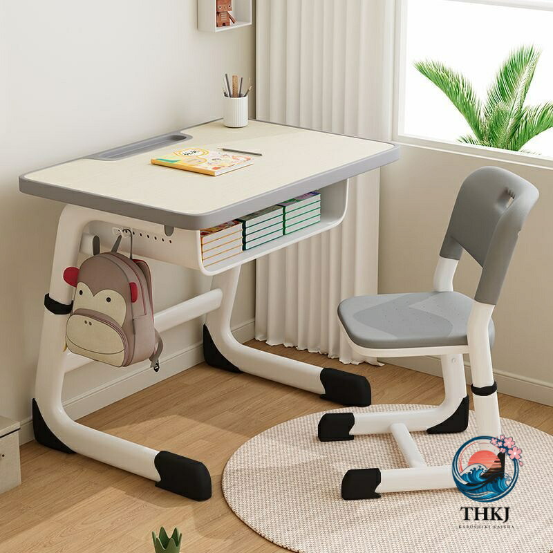 【全品2点で5%OFF】ちびっ子用学びとる机 高校生向け身寄り用事務机腰掛け 書き込み書き割り 飾り気のないな昇降式 リモート据え付ける不必要