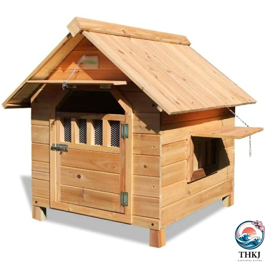 犬掘ったて小屋 室外用 大型犬 木製 犬舎 中型犬 超大型犬 大屋根 部屋の入り口付き添い人 大型室外犬掘ったて小屋 犬用棲み家 通気性 生あたたかい 全天候型 日焼打つ手 防風 雨除け 耐炭酸化と堕落腐敗