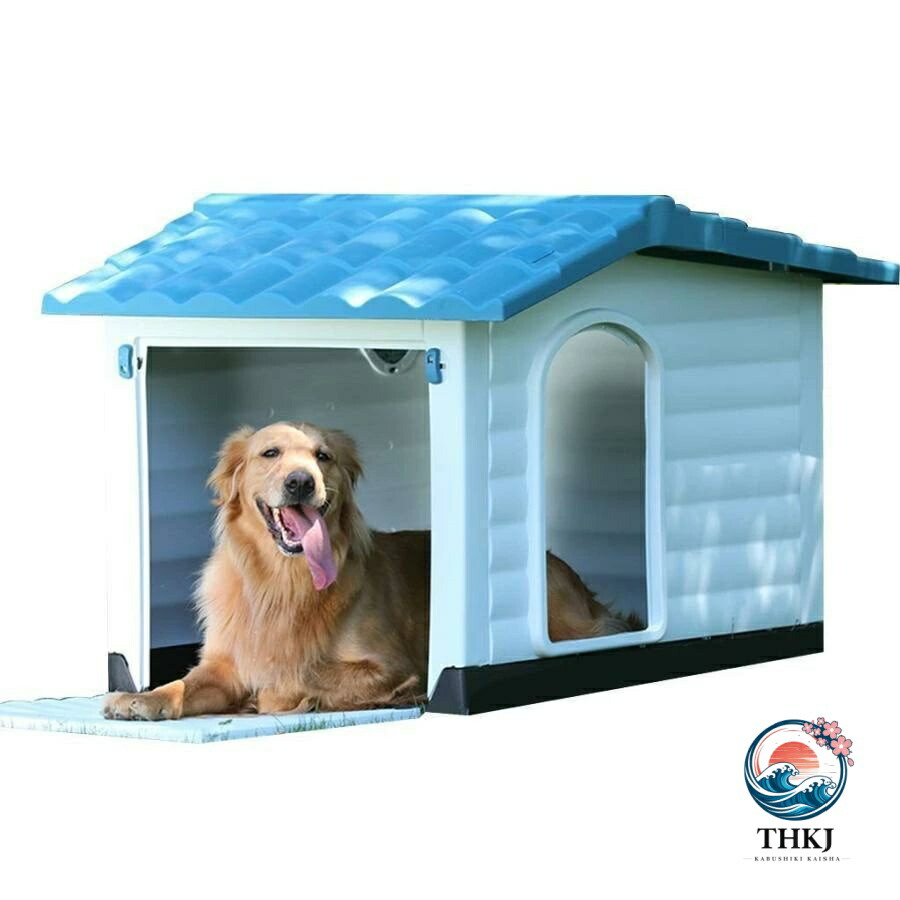 中型大型犬用室外犬掘っ建て小屋 防雨雨合羽愛玩動物住みか とり備える飾り気の無い