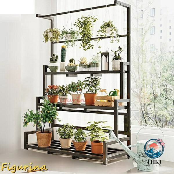 ガーデンラック フラワースタンド 屋外 室内 観葉植物 盆栽棚 スタンド 植木鉢台 花置き棚 植物スタンド 風通しいい 収納 錆びない 棚|chocotto+(ちょこっとぷらす)