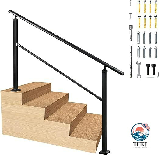 室外 上がり段 手摺り 部屋の入り口手摺り 手摺り DIY 角度合わせる能力のある 屋内屋外用 飾り気の無いな据え置き 掛け目 150kg