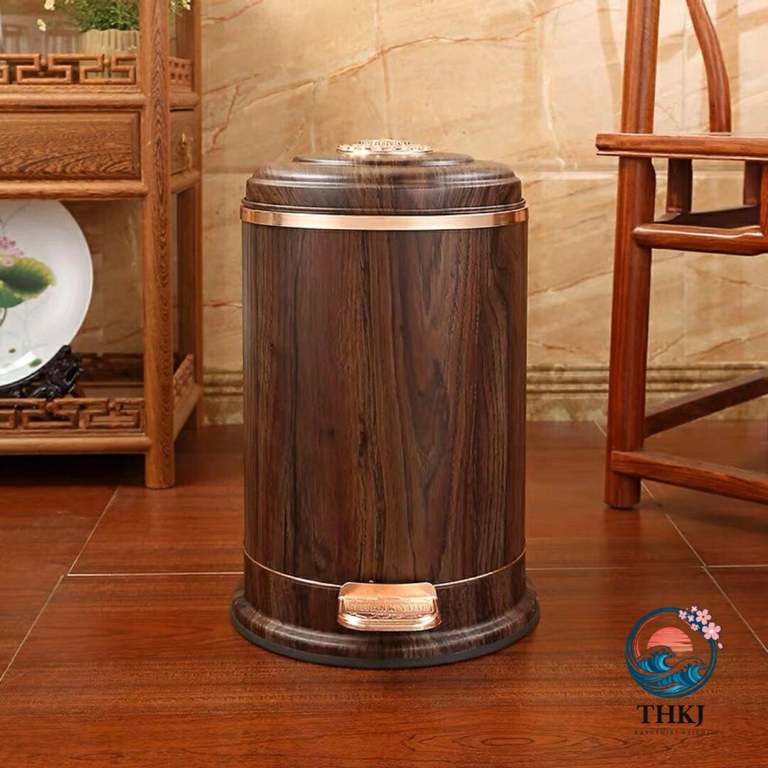 御前上等感紙くずかご 10L 室内装飾調 ステンレス鋼製 紙くずかご 御厨子所備品