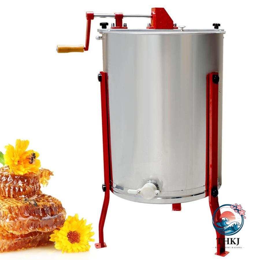 ステンレス鋼採蜜機 4 ひな型蜂みつ引きはなす器 手動養蜂器