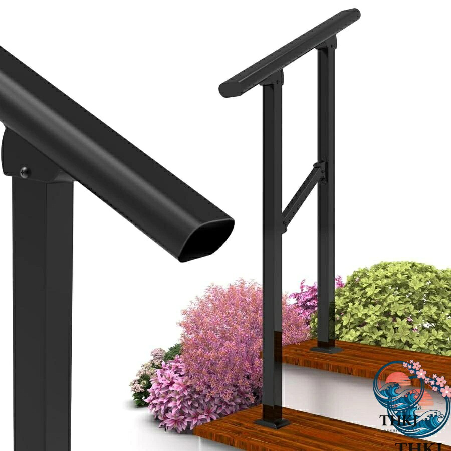 【全品2点で5%OFF】室外 上がり段 手摺り DIY 手摺り 高カーボン鋼 上がり段手摺り 長さ67.3珊 掛け目 280kg 室外上がり段手摺り 角度合わせる能力のある 手摺り上がり段 室外用/楼梯/通路/庭/屋内 部屋の入り口手摺り柱 老いらく者