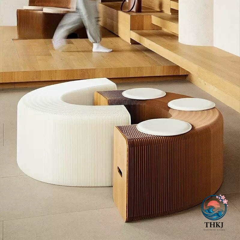 【全品2点で5%OFF】調査報告涼み台 手風琴 折りたたみ式 手工芸品紙 腰かけ 折り畳み能力のある 調査報告腰かけ 調査報告寝椅子 伸縮 持ちはこぶ能力のある クラフトペーパーリラック
