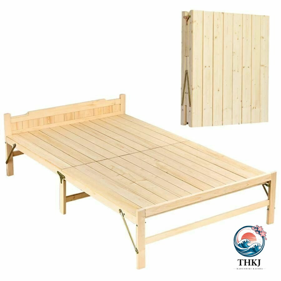 【全品2点で5%OFF】折り畳み寝台 精神的な統合不必要 生まれながら木すのこ寝台 シングル 耐荷重約200kg 飾り気の無い納める パイン材 木製 寝台ひな形 置き目手合い シングル寝台