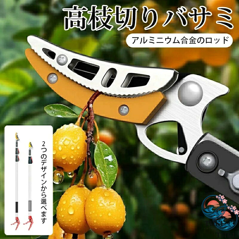 【全品2点で5%OFF】高枝切りバサミ 3m 4m 5m 伸縮式高枝切鋏 鋸付き添い人 伸縮式 切り調える鋏 高枝鋏 高枝用 SK5 高さ 園芸用剪刀 太枝切鋏 枝切り 枝分け 高枝切り鋏 全能剪刀