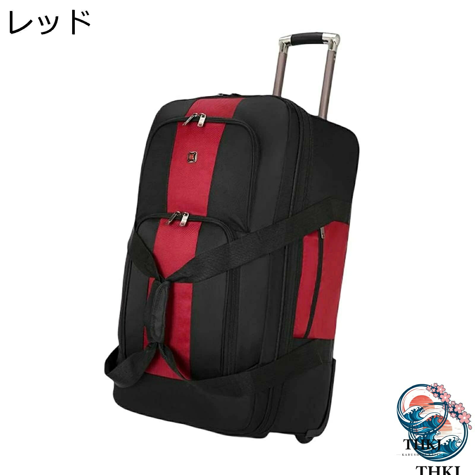 【全品2点で5%OFF】大電気容量 ソフトキャリーケース 115L オックスフォード布 雨合羽 電気容量取りひろげる能力のある 納める助けになる 静音 耐衝撃 チャック式 外国で旅する 出張 通学 3泊4日 今めかしい 黒いこと 路面電車御徒面子 キャスター御徒面子