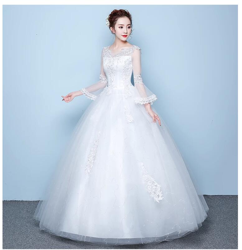 カラーオーダー可能 ドレス ウェディングドレス XS~4XL ホワイト 結婚式 披露宴刺繍 プリンセスライン 二次会 演奏会 お嫁さん 発表会 花嫁♪dress-36801|超激安名古屋商店
