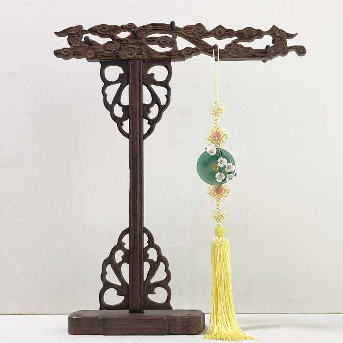 楽天市場】ノリゲ 玉(翡翠) パール 花 装飾 高級ノリゲ ブルー アイス