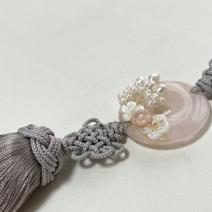 楽天市場】玉(翡翠)と淡水パールと珊瑚の高級ノリゲ ピンク