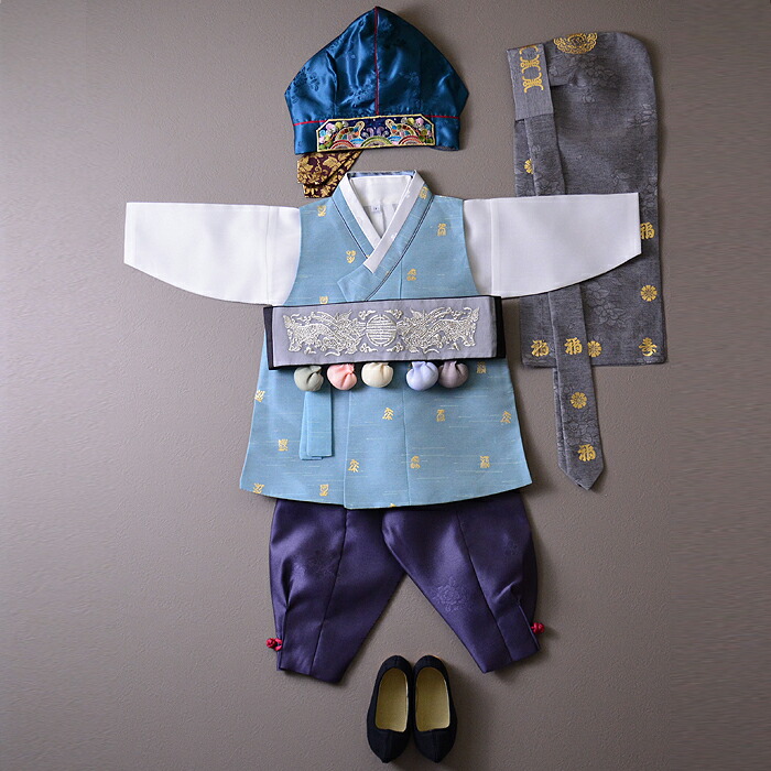 パジチョゴリセットoクンバ・ブルー(身長119〜125cm