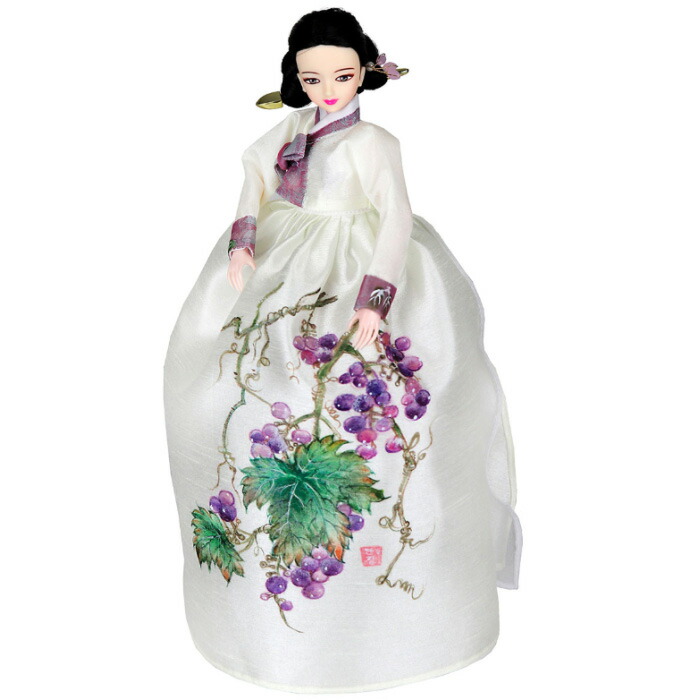 韓国　花嫁人形　韓服　民族衣裳　花嫁衣裳 楽天市場】韓国民芸品 韓服人形〈花嫁＆花婿セット〉 伝統婚礼を