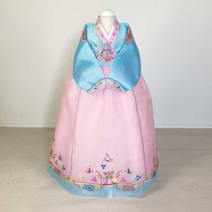 ■チマチョゴリ単品t カット刺繍オリジナル(身長144cm 11号サイズ) ■エンジェルシリーズ ■目安年令11-12才 ■gt1124-10-11